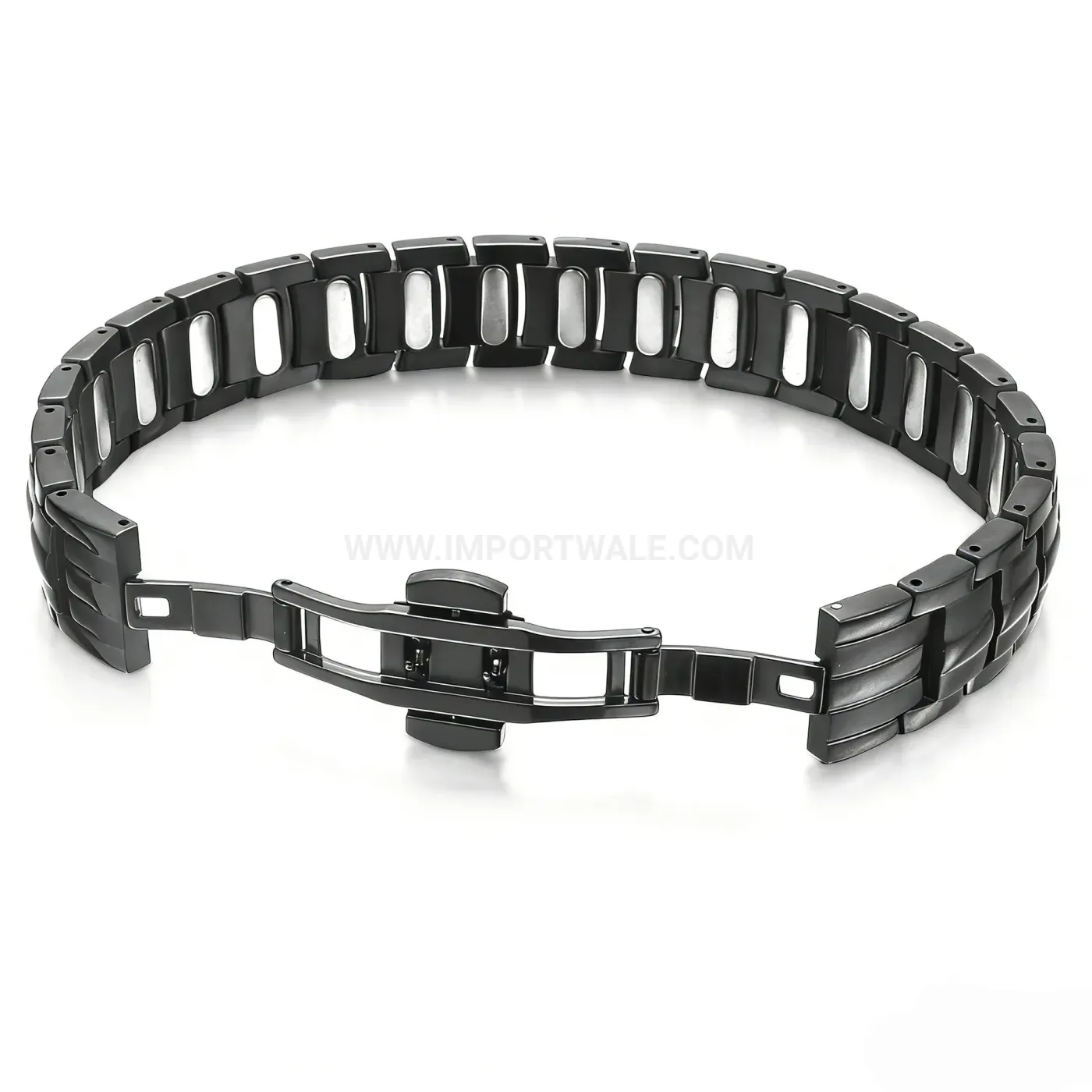 Stainless Steel Magnetic Energy Link Bracelet for Men