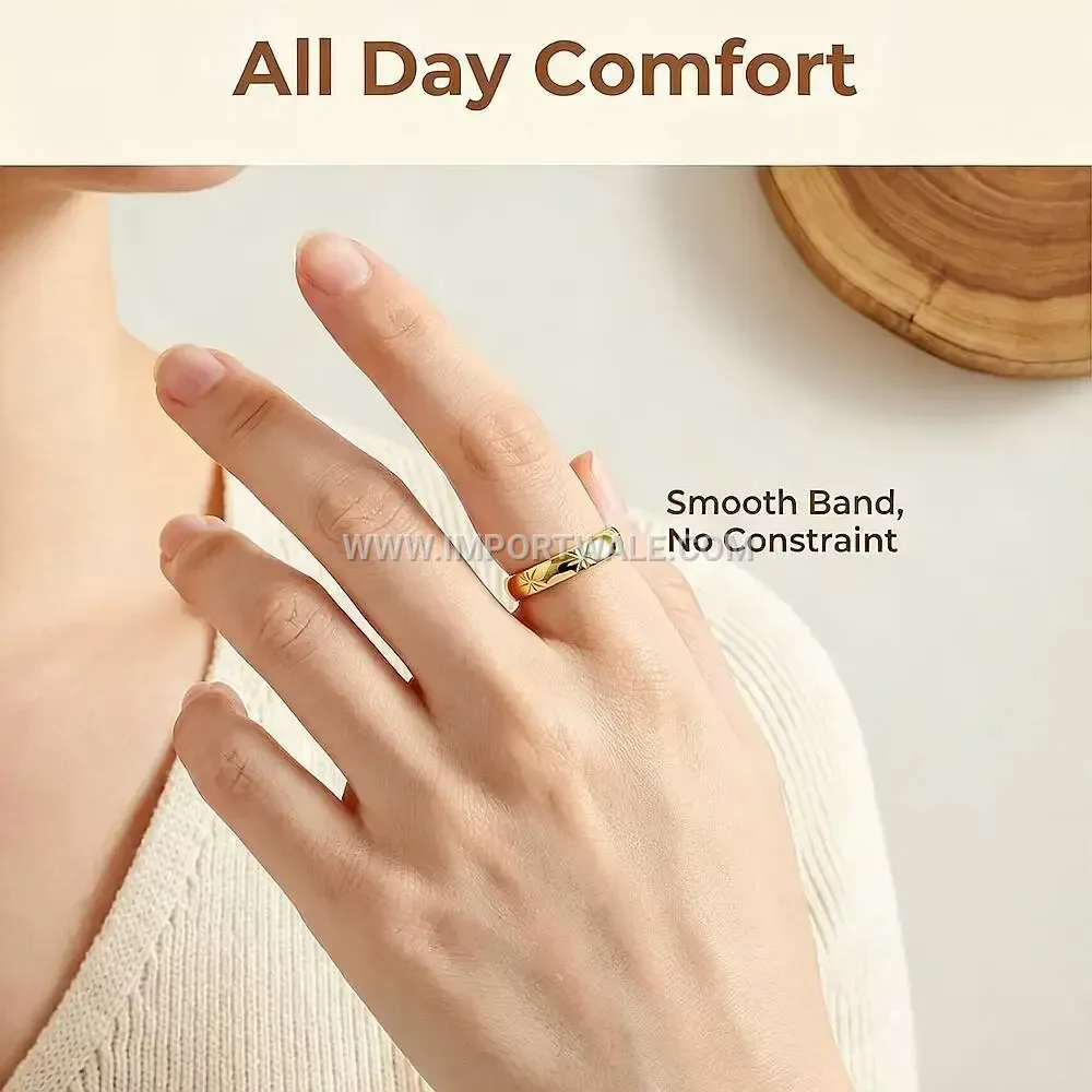 Stainless Steel Ice Crystal Flower Band