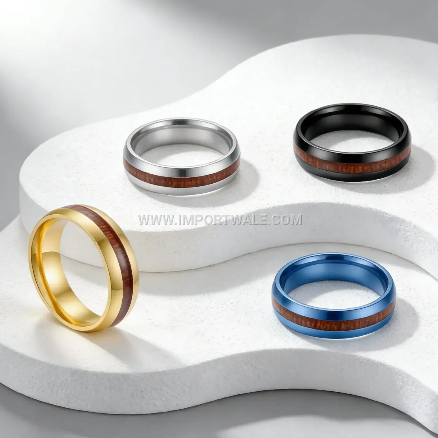 Cutout Fortune Coin Stainless Steel Band Ring 6mm