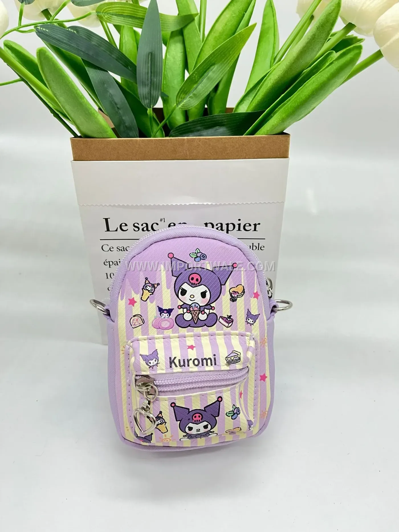 Mini Backpack Earphone Pouch Charm