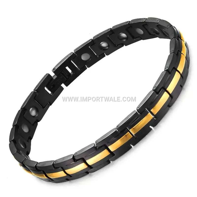 Women's Titanium Steel Chain Magnetic Energy Bracelet