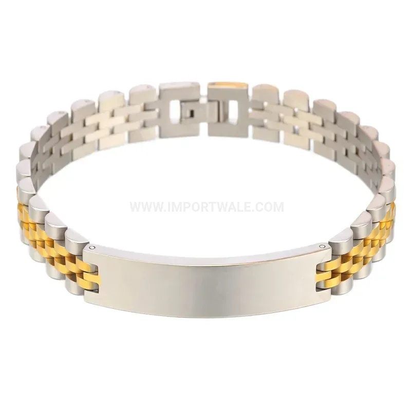 Stylish Unisex Stainless Steel Watchband Link Magnetic Bracelet