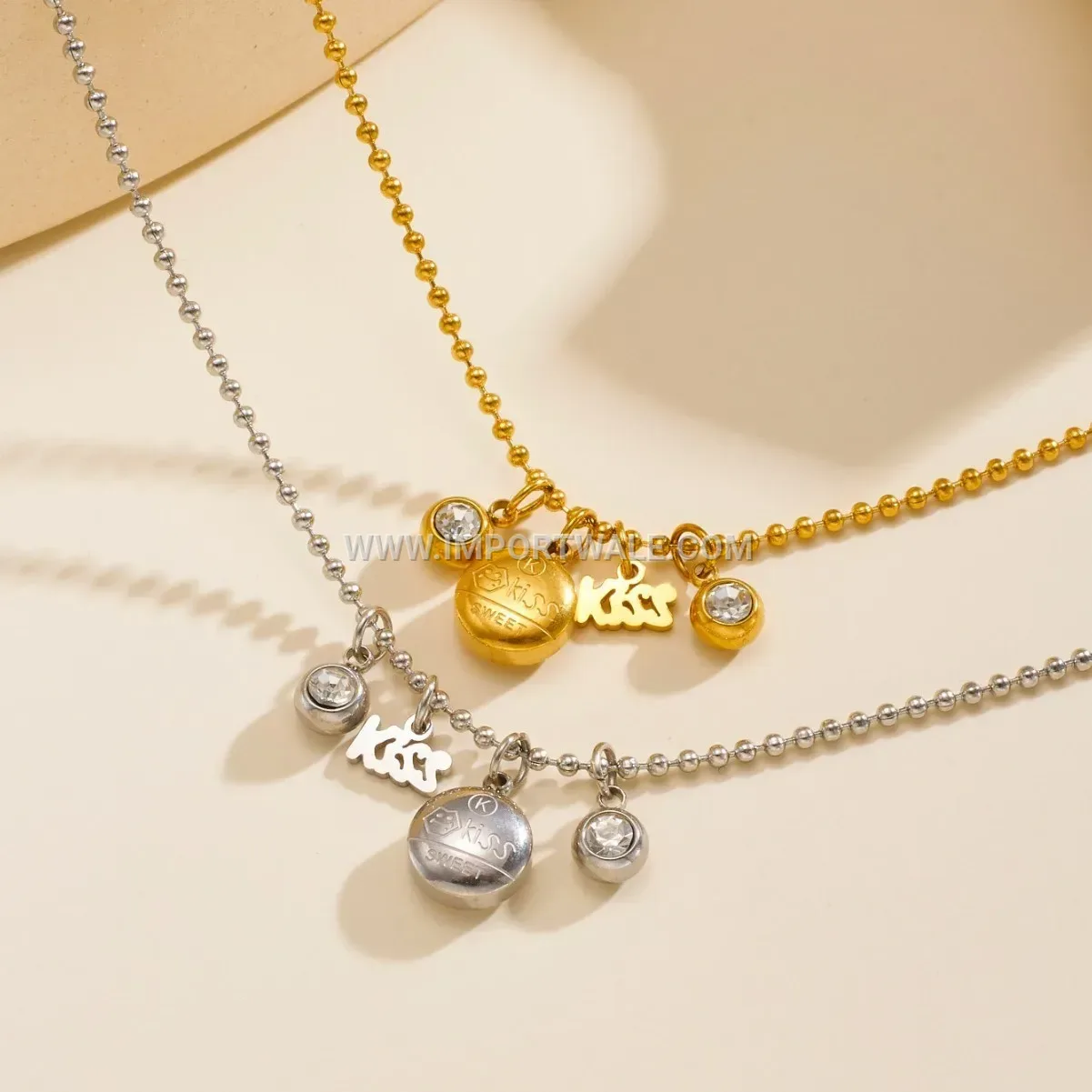 Modern Letter Pendant Stainless Steel Premium Anklet Anti Tarnish