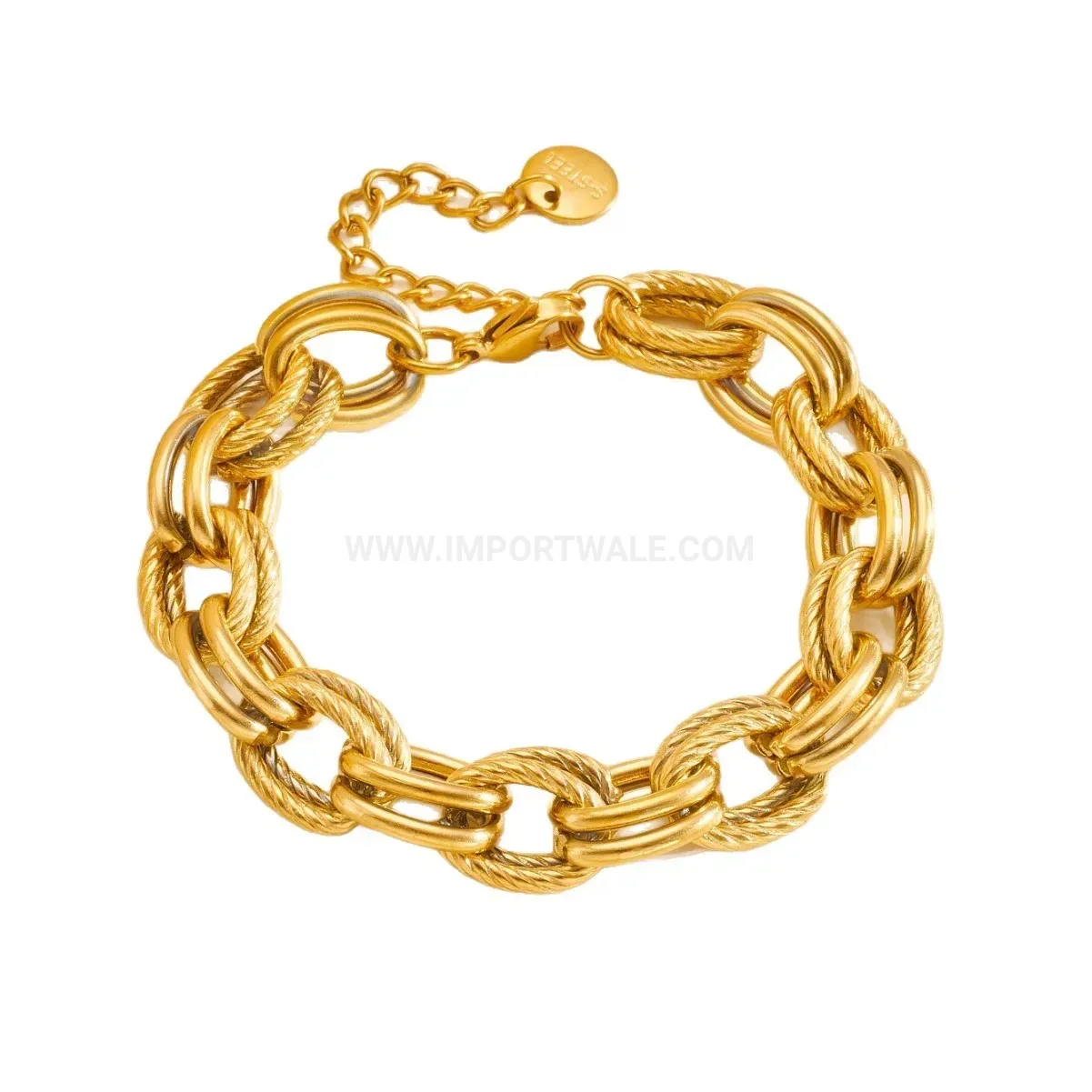 Fashion Punk Style Metallic Knot Chain Bracelet