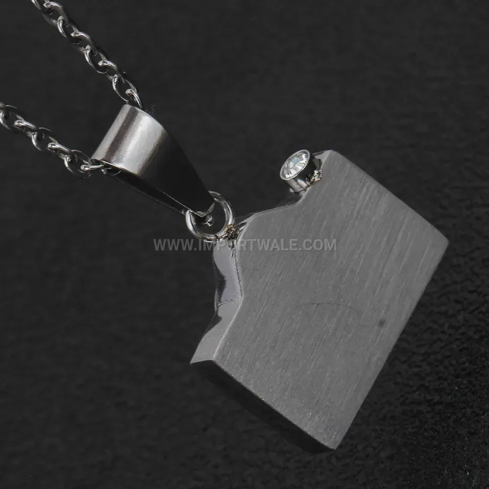 Vintage Camera Pendant Enamel Stainless Steel Layered Necklace