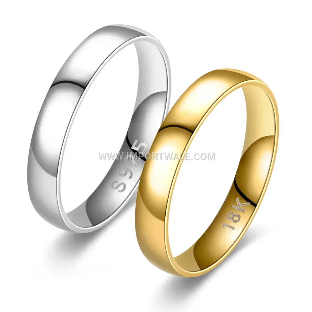 Minimalist Engraved Stainless Steel Band Ring