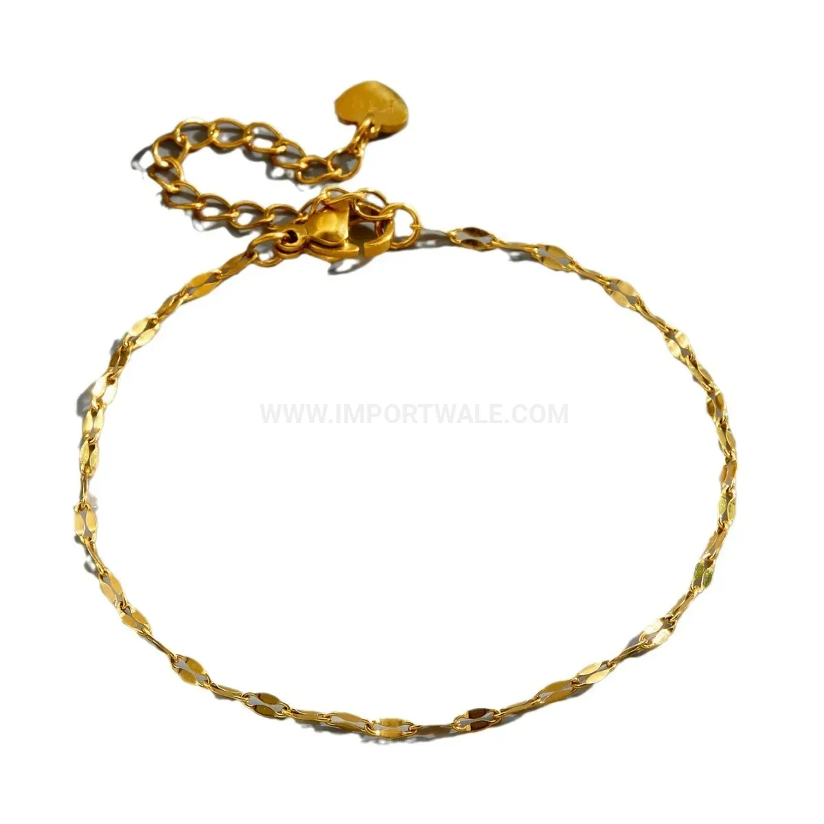 Minimalist Gold Plated Titanium Steel Lip Chain Bracelet