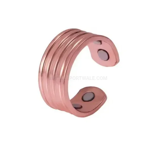 Minimalist Magnetic Pure Copper Open Cuff Bangle