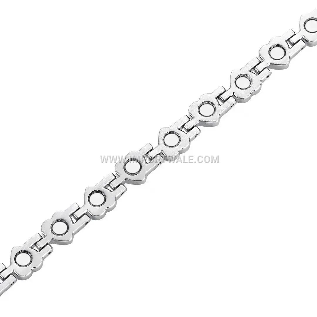 Exotic Heart-Pendant Titanium Steel Rhinestone Charm Necklace