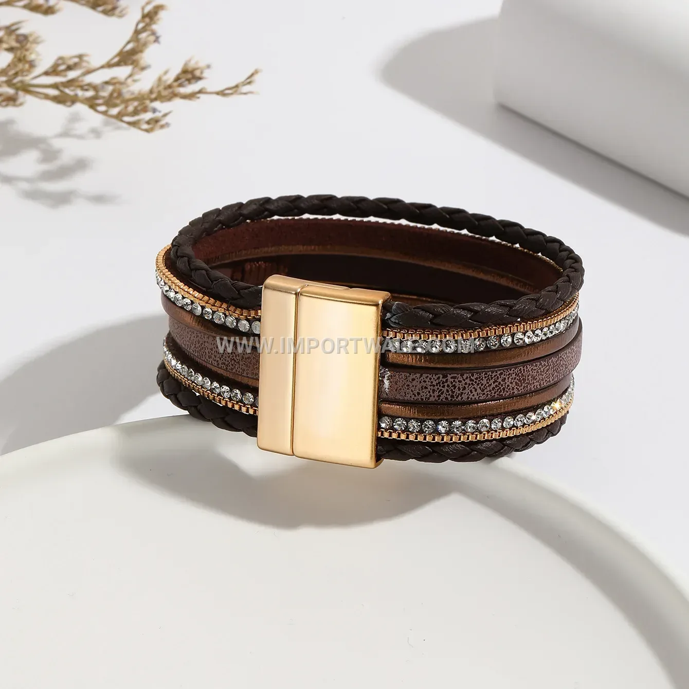 Bohemian Multi-Layer Alloy Leather Wrap Bracelet