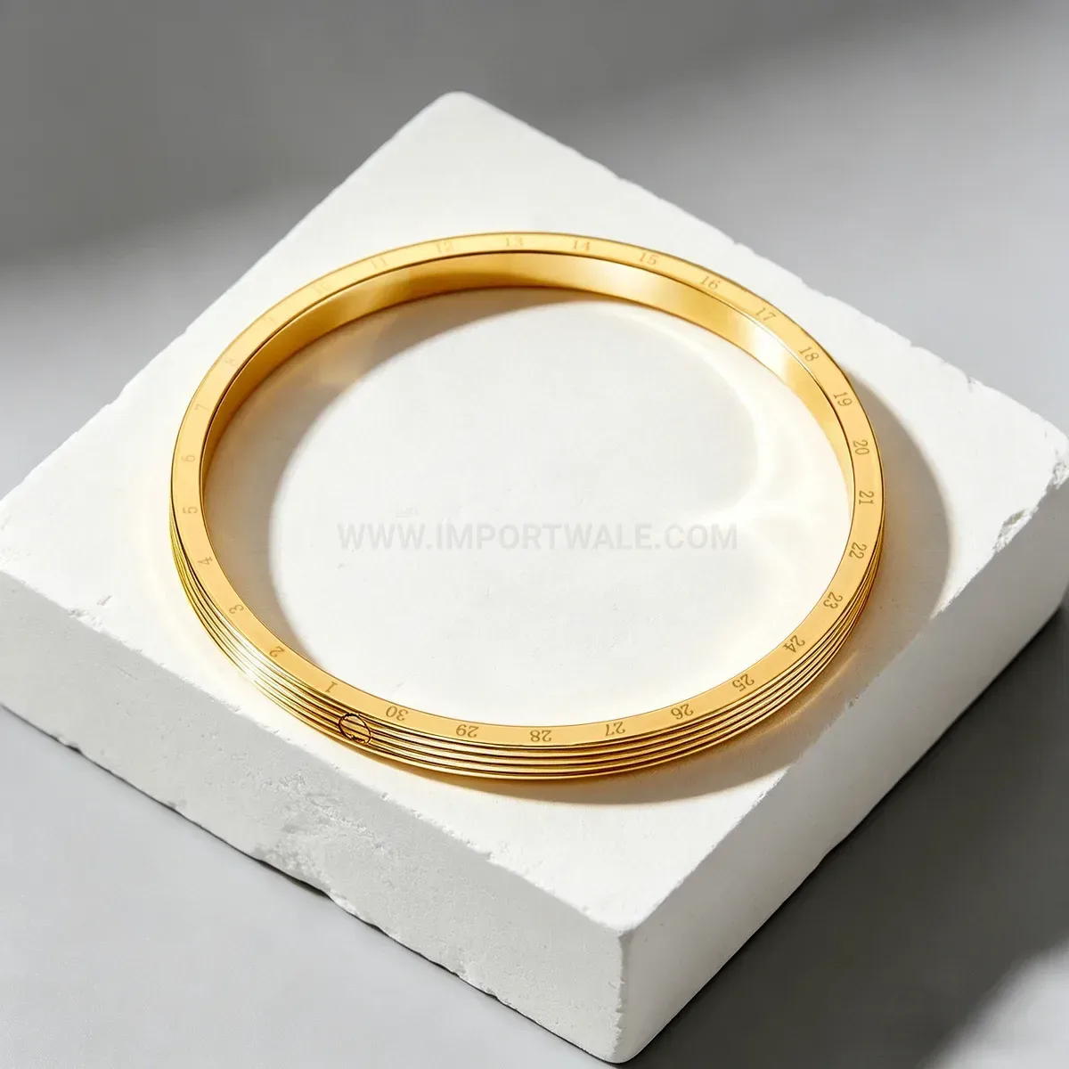 Designer Minimalist Heart Accent Plated Stainless Steel Bangle Bracelet