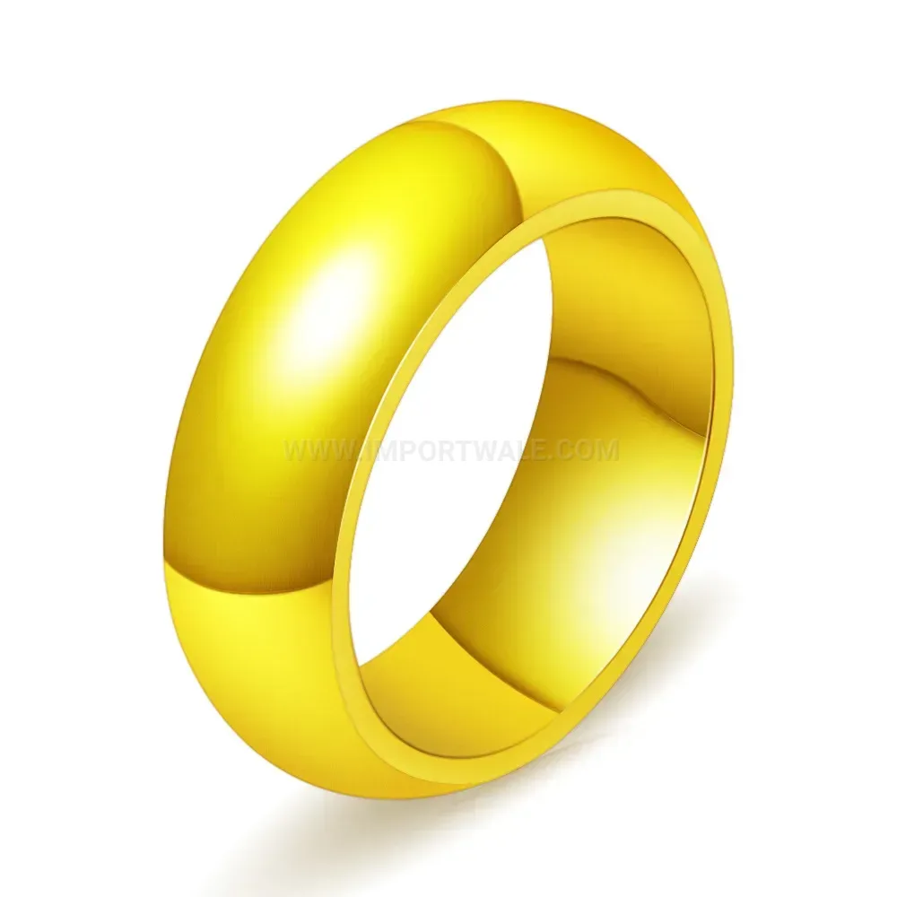 Modern Classic 6mm Stainless Steel Minimalist Men's Band Ring