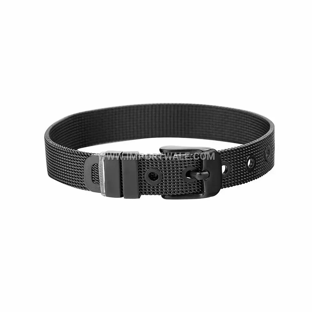Woven Stainless Steel Mesh Belt Strap Bracelet
