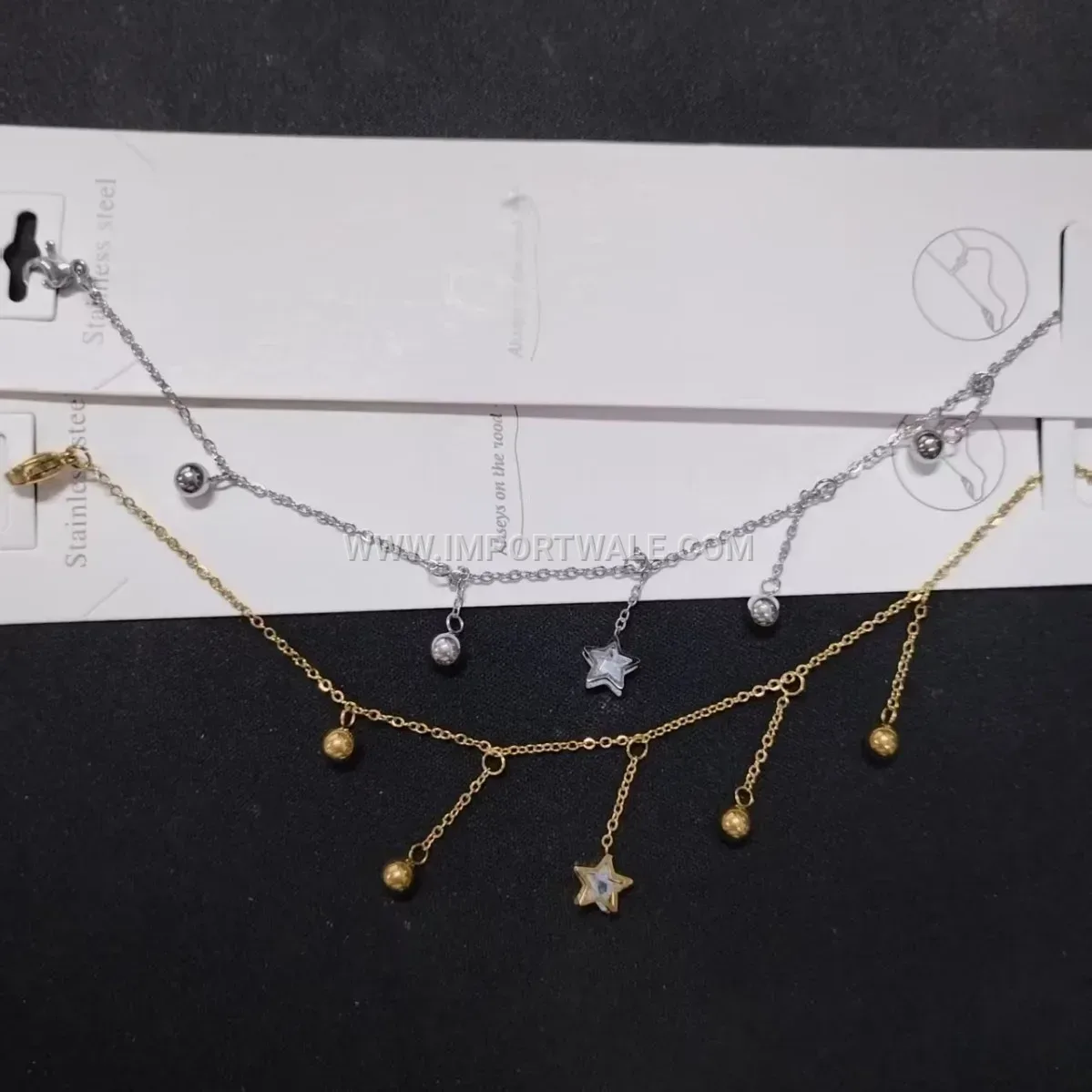 Star Charm Titanium Steel Anti-Tarnish Premium Anklet