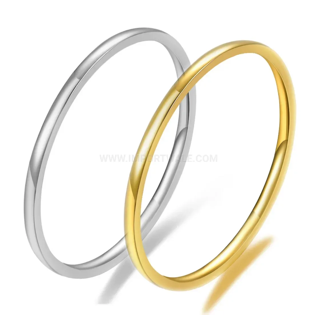 Stylish Slim Mobius Twist Stainless Steel Band Ring