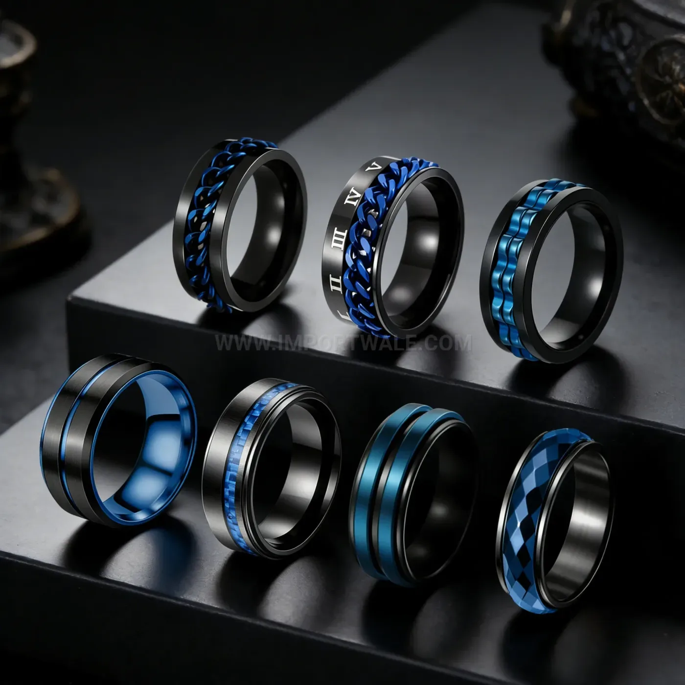 Two-Tone Stainless Steel Spinner Ring