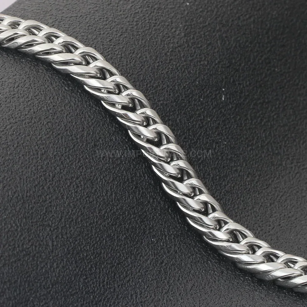 Sleek Cuban Snake Chain Stainless Steel Bracelet