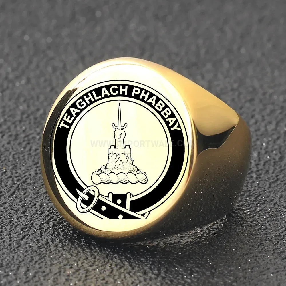 Bold Engraved Sword Vintage Stainless Steel Signet Ring