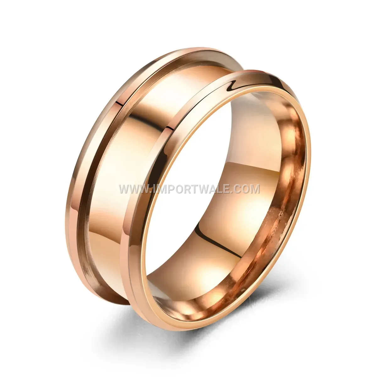 Stainless Steel Beveled Dragon Pattern Band Ring