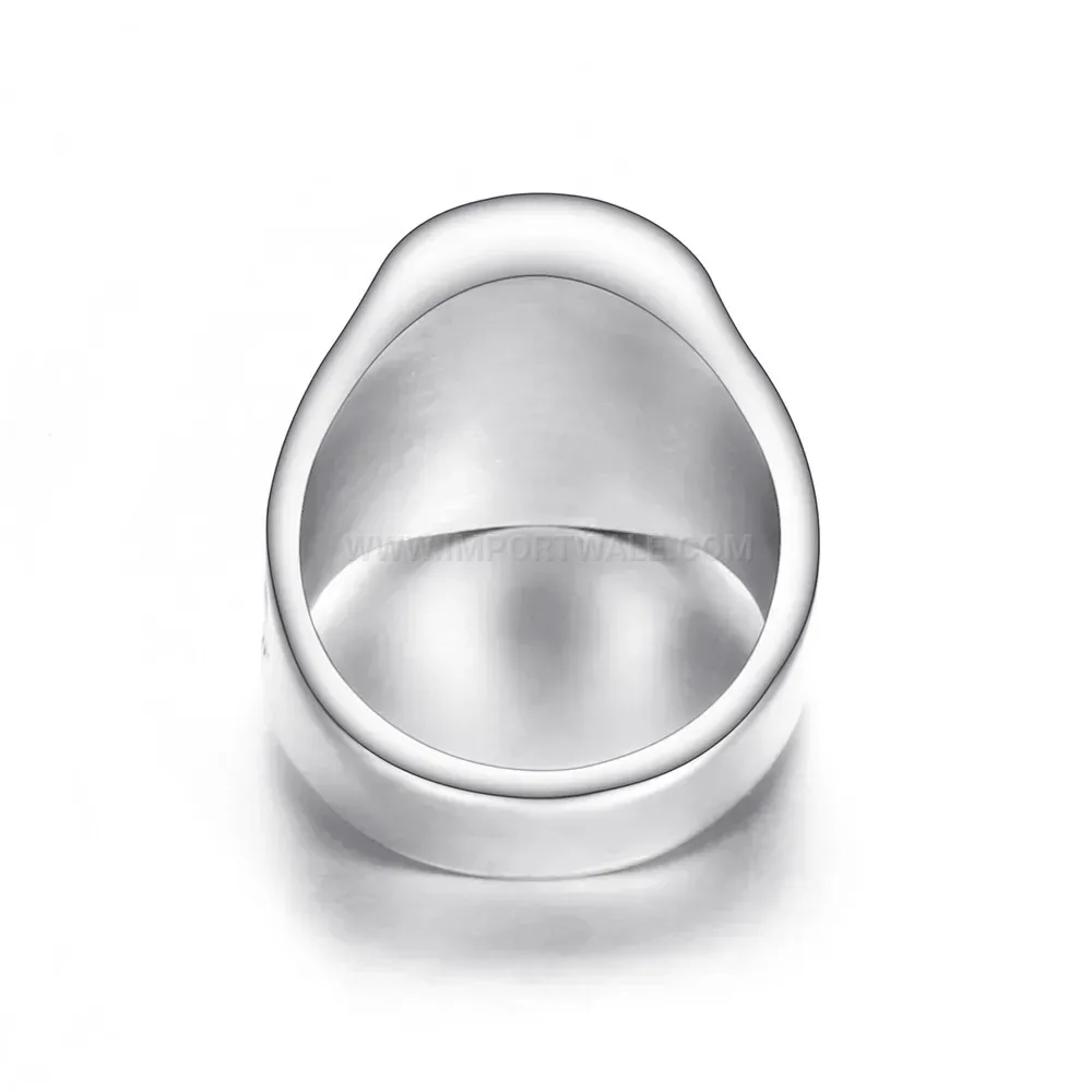 Modern Vintage Knights Templar Enamel Cross Stainless Steel Ring