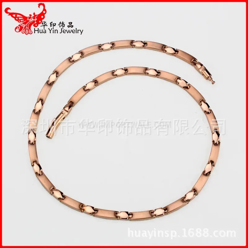 Premium Pure Titanium Bio Magnetic Necklace with Round Clasp