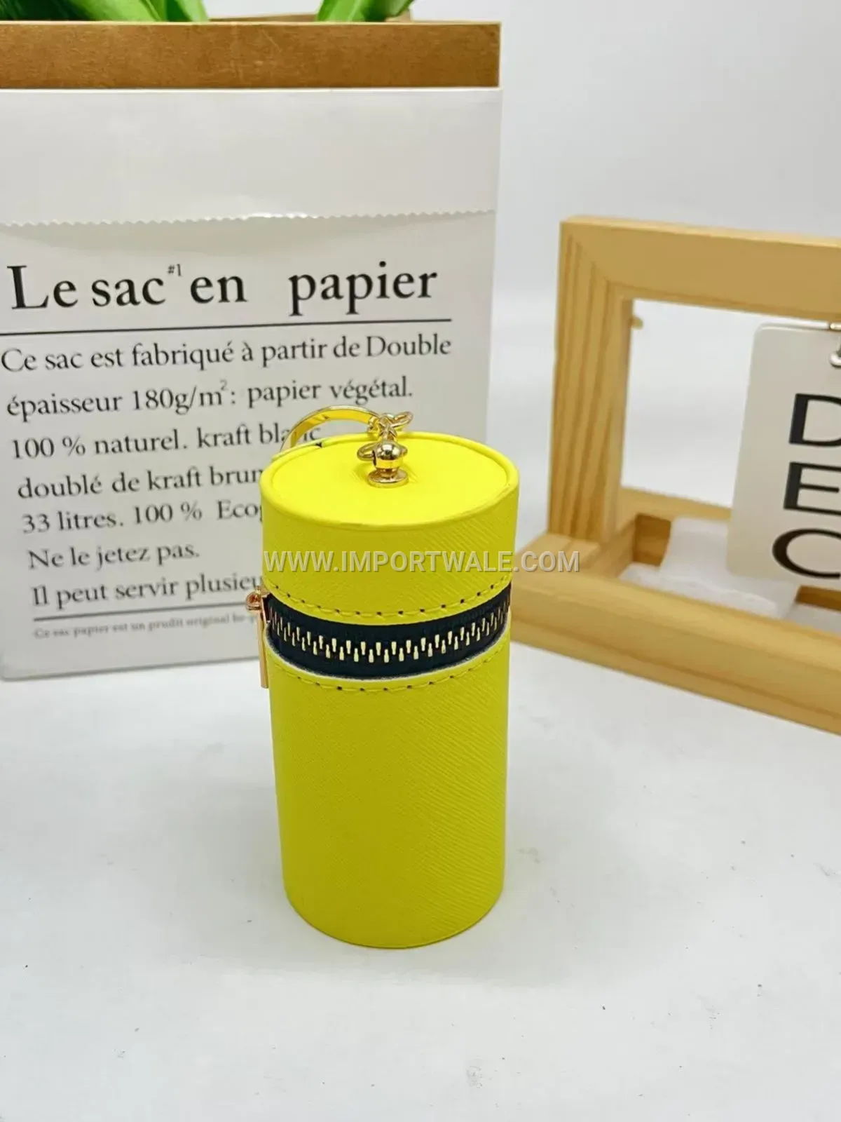 Candy Colored PU Leather Mini Coin Purse Charm