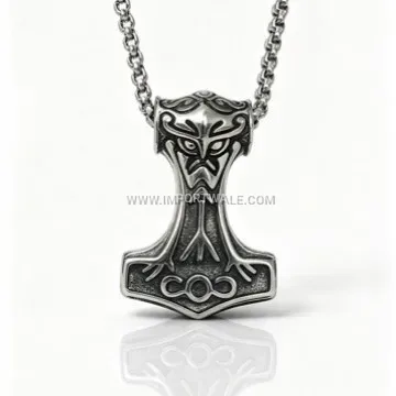 Men's Stainless Steel Thor's Hammer Pendant