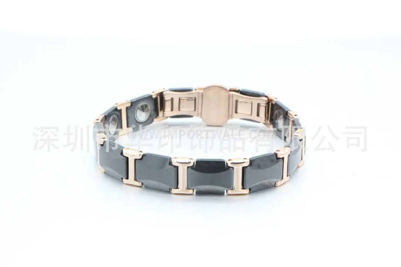 Ceramic and Steel Bio Magnetic Therapy Link Bracelet