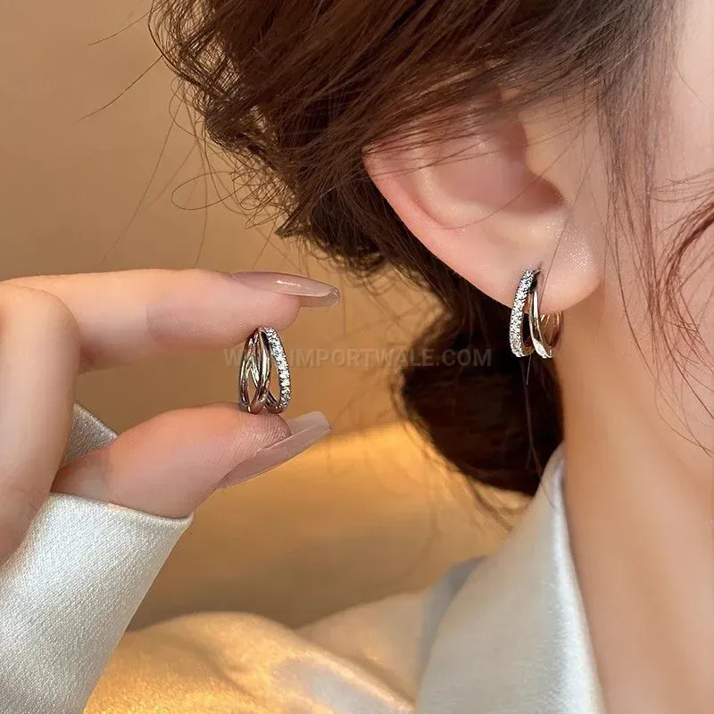 Premium Geometric Stainless Steel Cartilage Earring and Stud Piercing Set