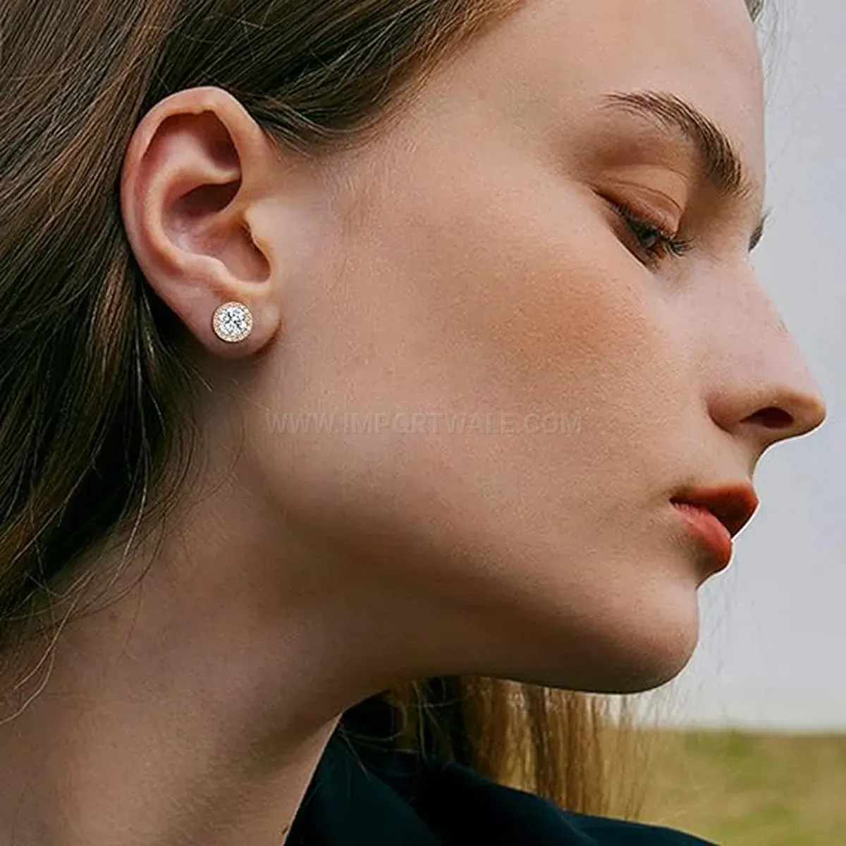 Bold Stainless Steel Square Cut Cubic Zirconia Piercing Earring Set