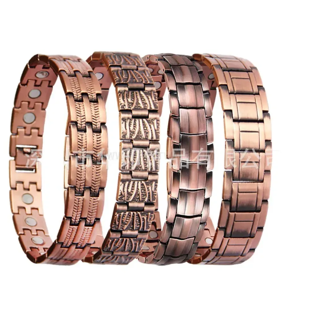 Premium Unisex Geometric Titanium Steel Magnetic Bio Bracelet