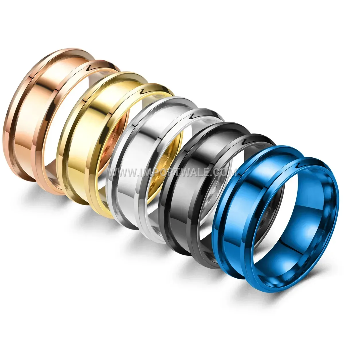 Stainless Steel Beveled Dragon Pattern Band Ring
