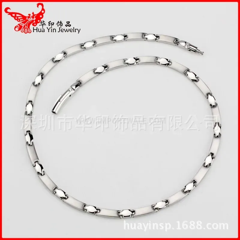 Premium Pure Titanium Bio Magnetic Necklace with Round Clasp