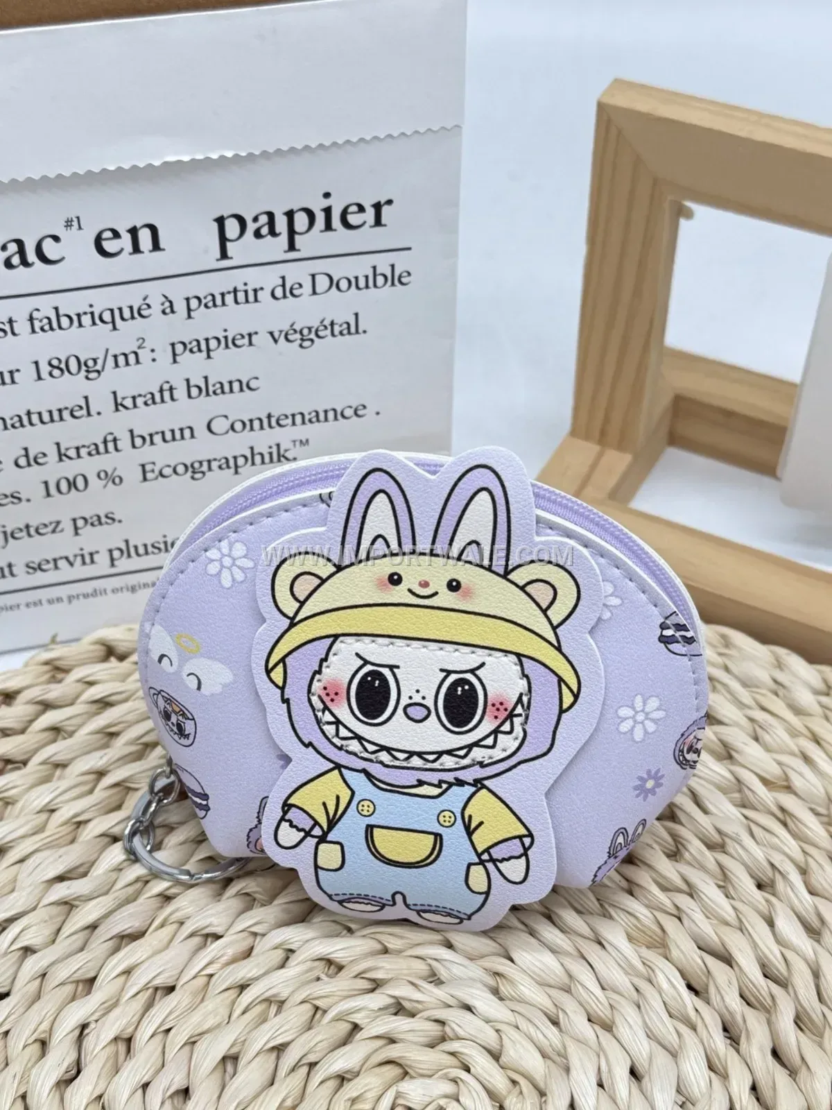 Playful Cartoon Animal Shell Mini Pouch Bag Charm