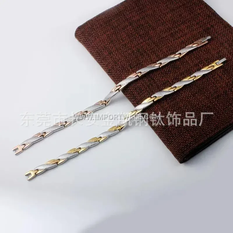 Intricate Dragon Pattern Titanium Steel Magnetic Therapy Bracelet