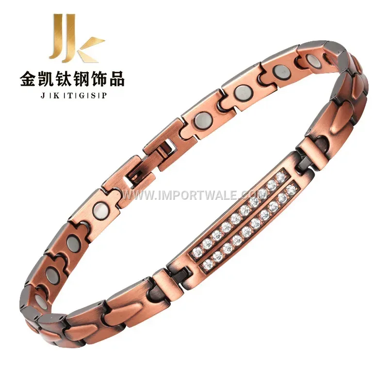 Geometric Copper Bio Magnetic Therapy Bracelet