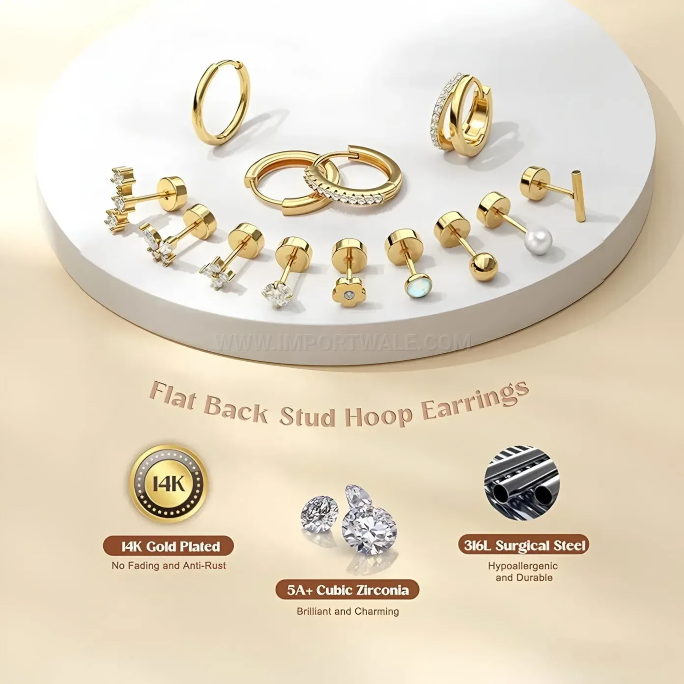Chic Multicolor Stainless Steel Constellation Cartridge Piercing Stud Set