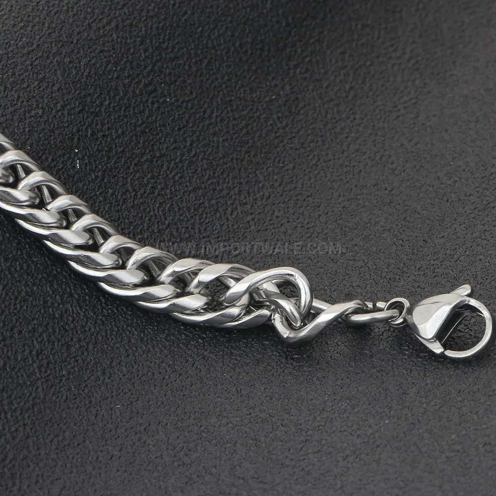Sleek Cuban Snake Chain Stainless Steel Bracelet