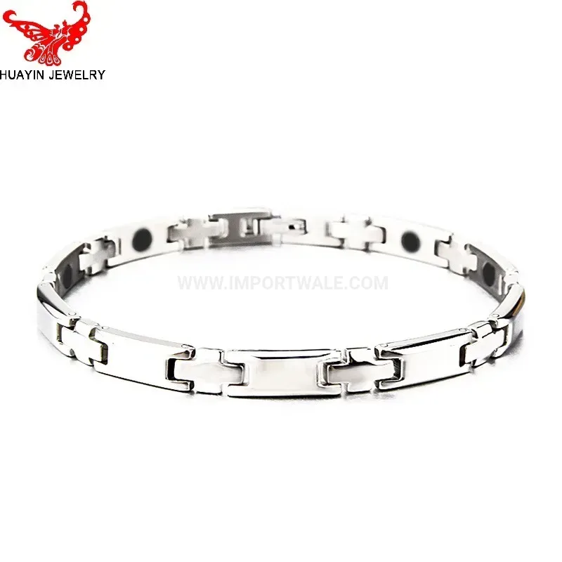 Elegant Titanium Hematite Bio Magnetic Therapy Bracelet