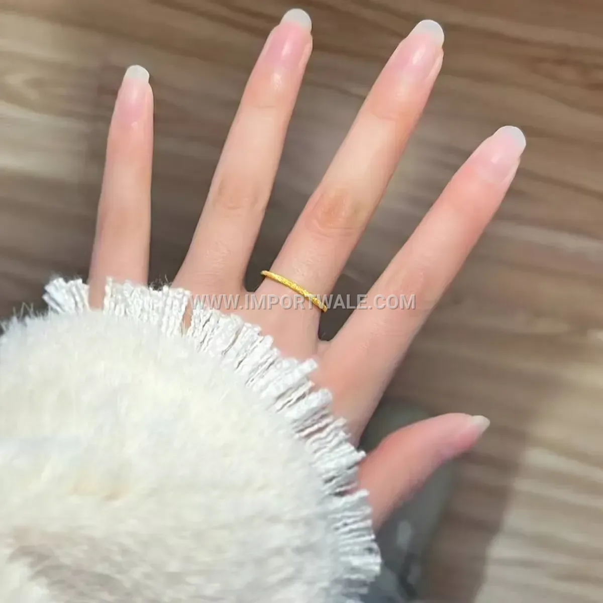 Ultra Thin Matte Finished Stainless Steel Band Ring
