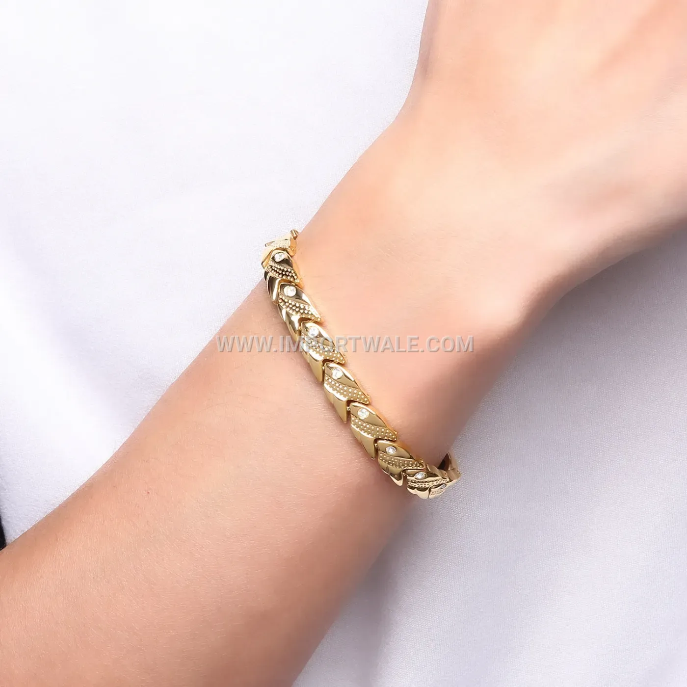 Titanium Steel Koi Fish Magnetic Energy Bracelet