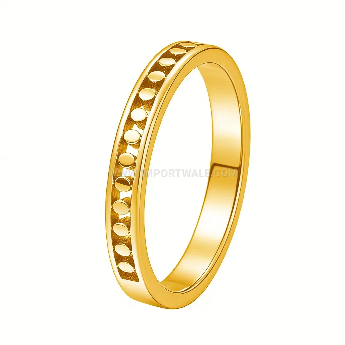 Gold Plated Stainless Steel Intertwined Twist Band Ring