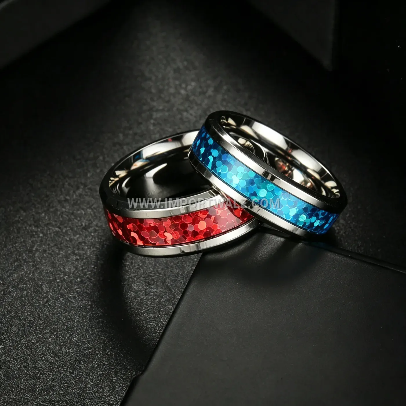 Cutout Roman Numeral Stainless Steel Band Ring