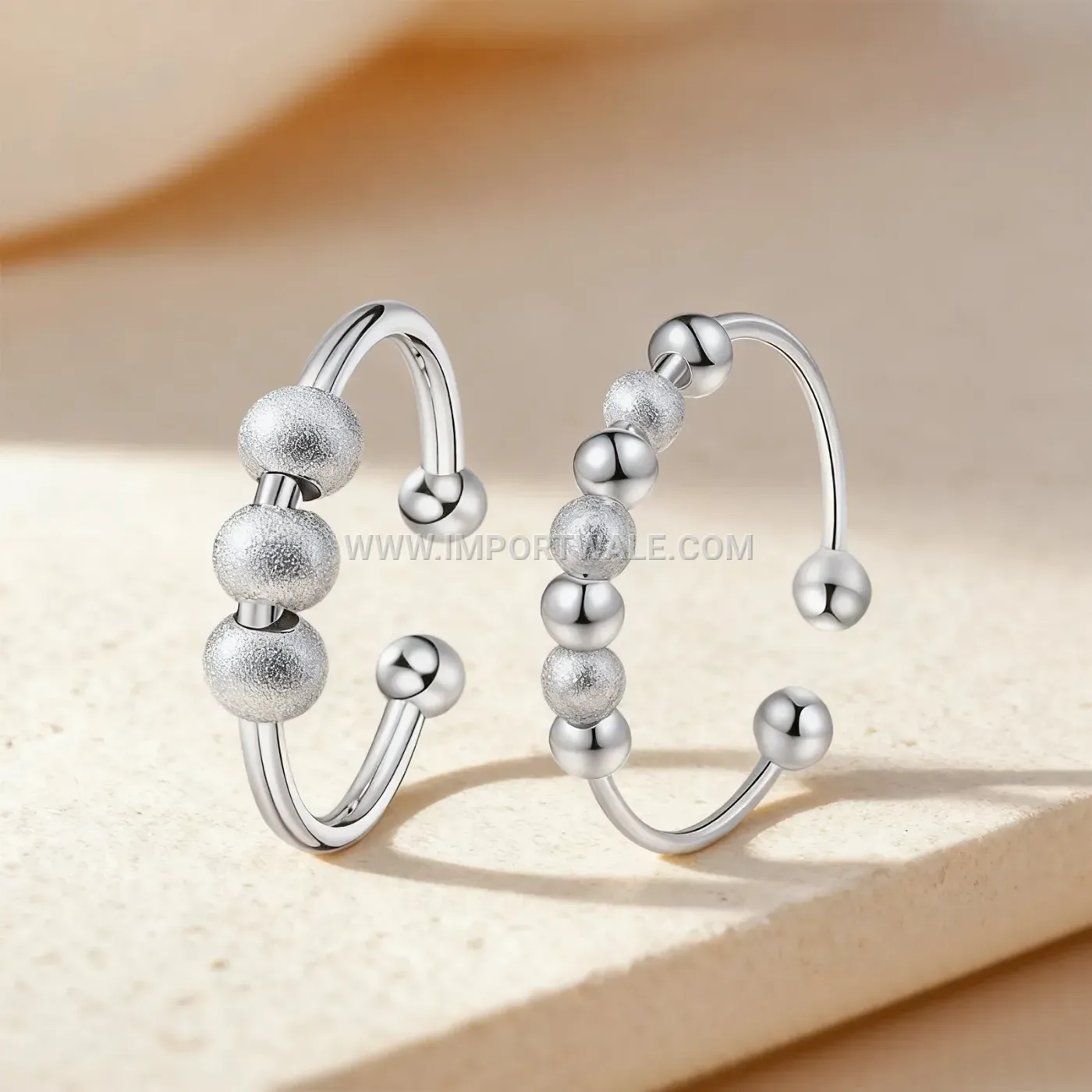 Adjustable Stainless Steel Spinner Ring