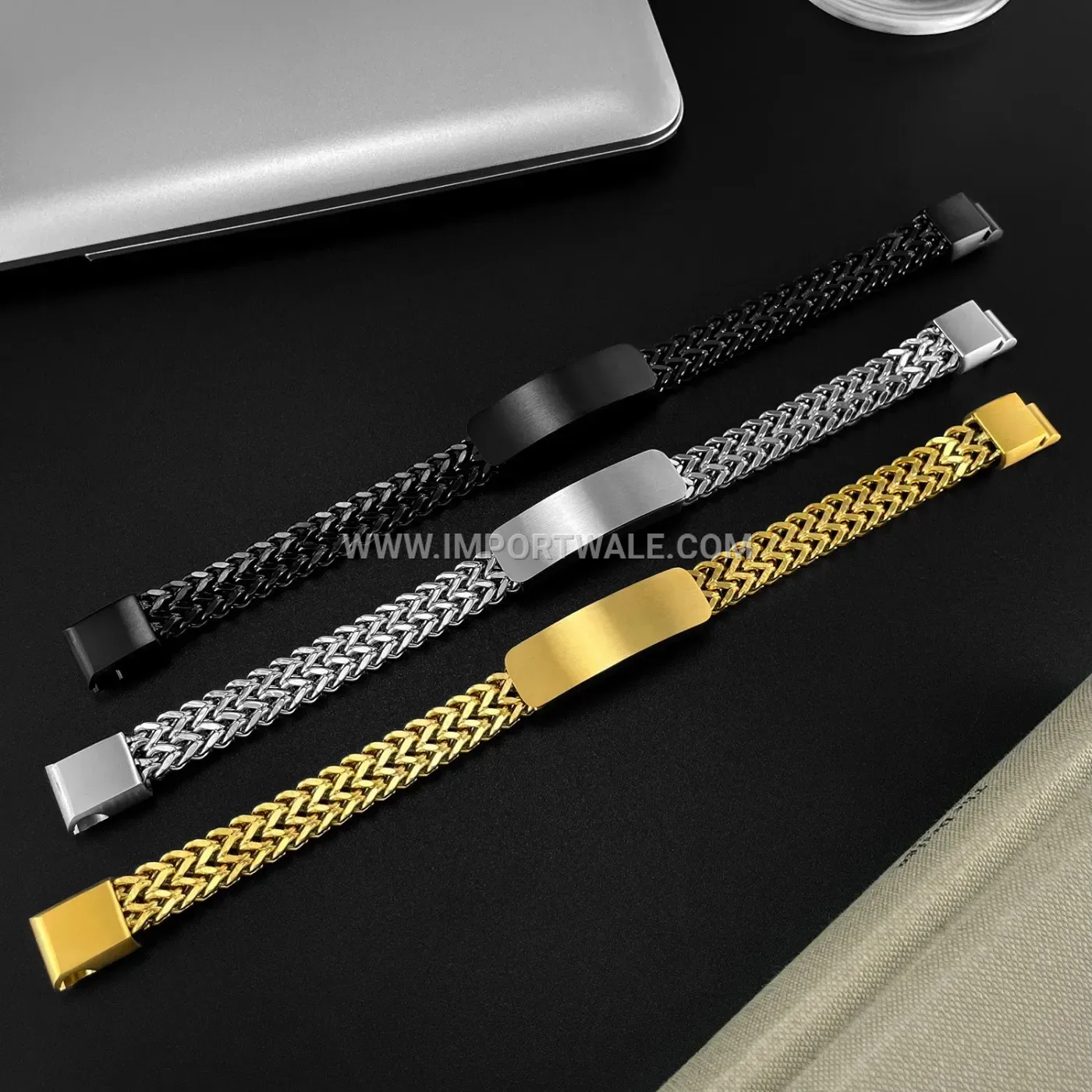 Men's 316L Stainless Steel Bracelet with Magnetic Clasp