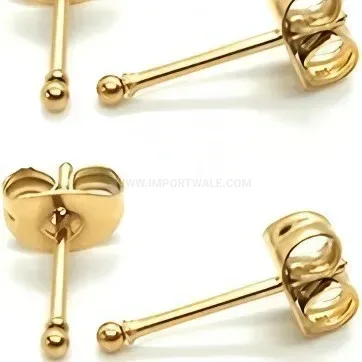 Premium Stainless Steel Spherical Ball Piercing Stud Earring Collection