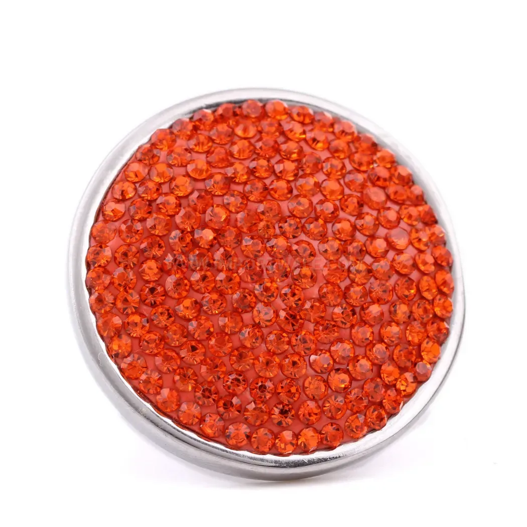 Stainless Steel Statement Round Pave Crystal Ring