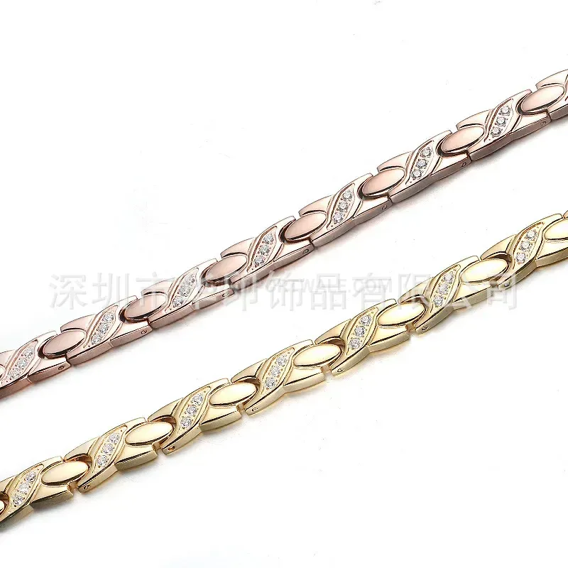 Trendy Stainless Steel Bio Energy Chain Necklace with Crown Motif