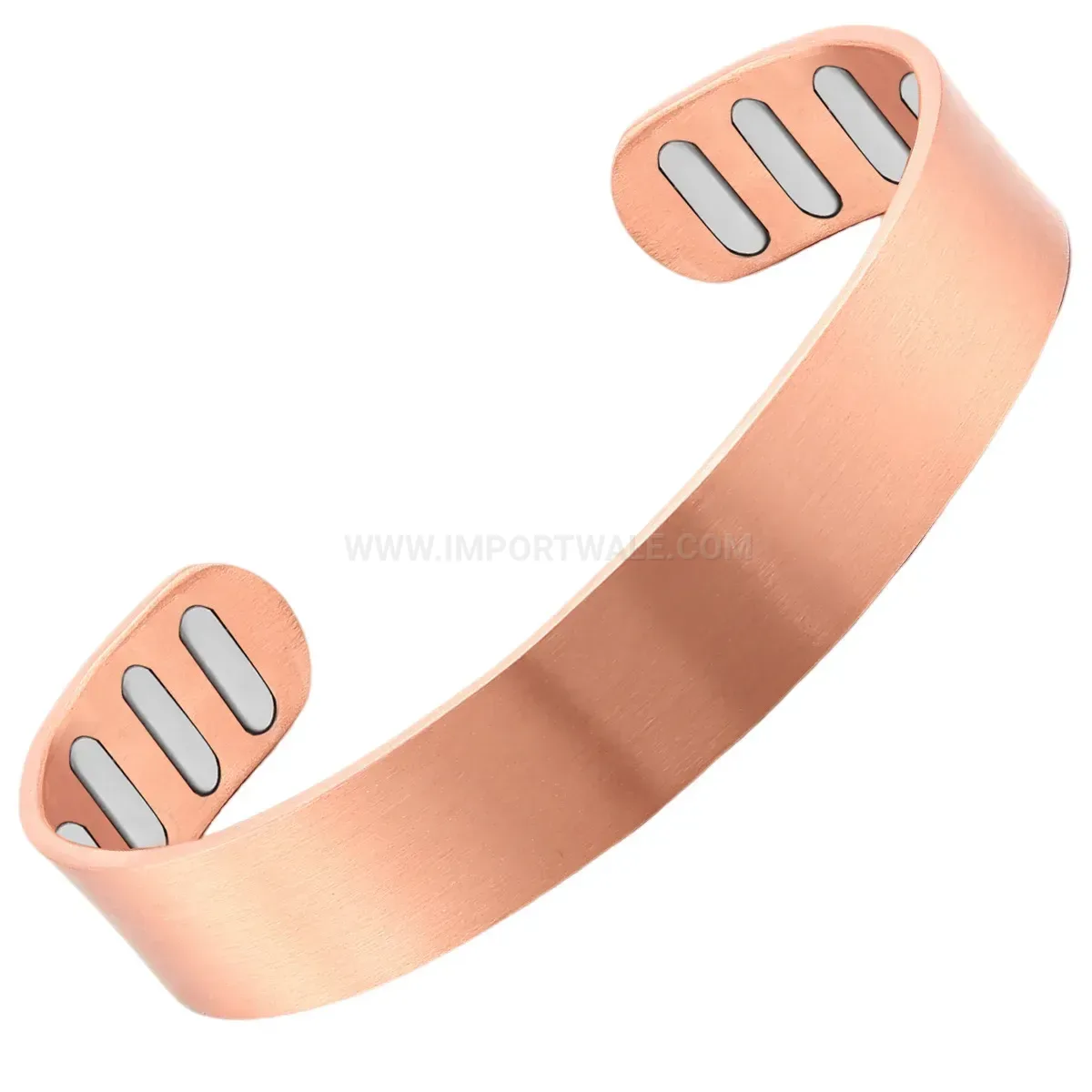 Retro Tree of Life Engraved Copper Open Magnetic Cuff Bracelet
