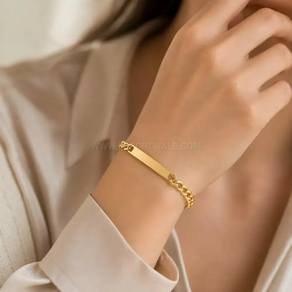 Sleek Polished Stainless Steel Curb Link Bracelet